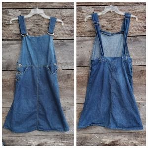 Vintage 1960s 1970s Lee Bib Dress